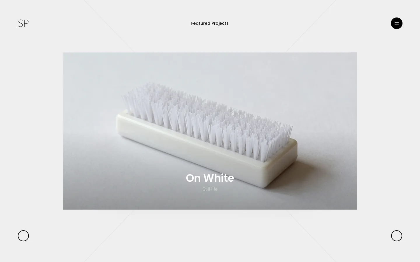 Light centred showcase cards — Studio Pale